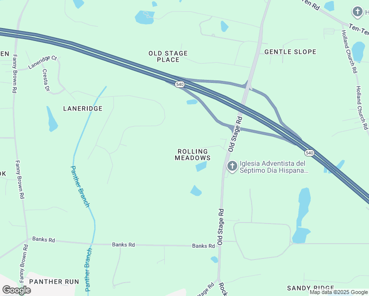 map of restaurants, bars, coffee shops, grocery stores, and more near 2534 Rolling Meadows Drive in Raleigh