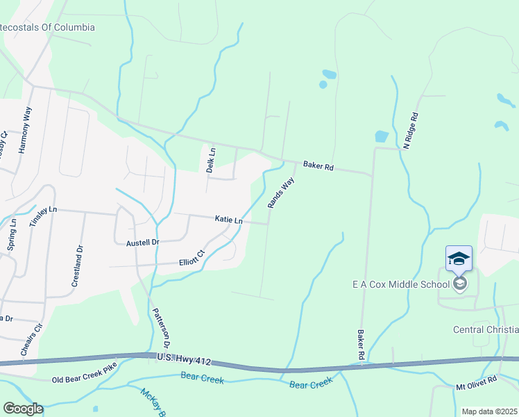 map of restaurants, bars, coffee shops, grocery stores, and more near 730 Diana Court in Columbia