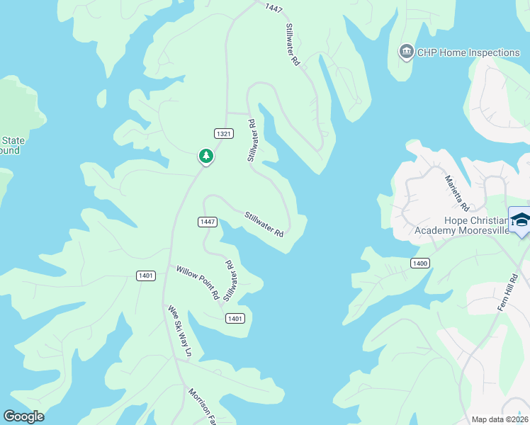 map of restaurants, bars, coffee shops, grocery stores, and more near 518 Stillwater Road in Troutman