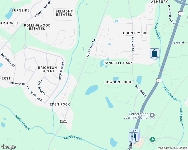 map of restaurants, bars, coffee shops, grocery stores, and more near 4724 Winnipesaukee Lane in Raleigh