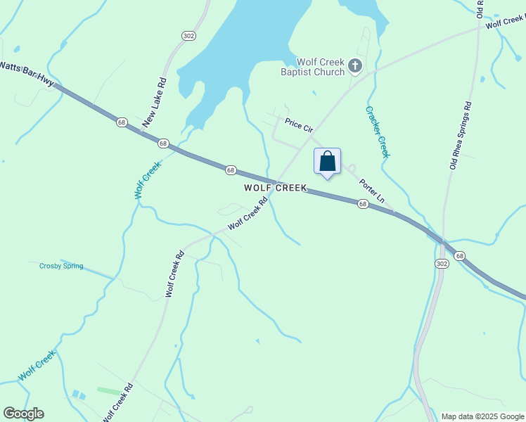 map of restaurants, bars, coffee shops, grocery stores, and more near 4670 Wolf Creek Road in Spring City