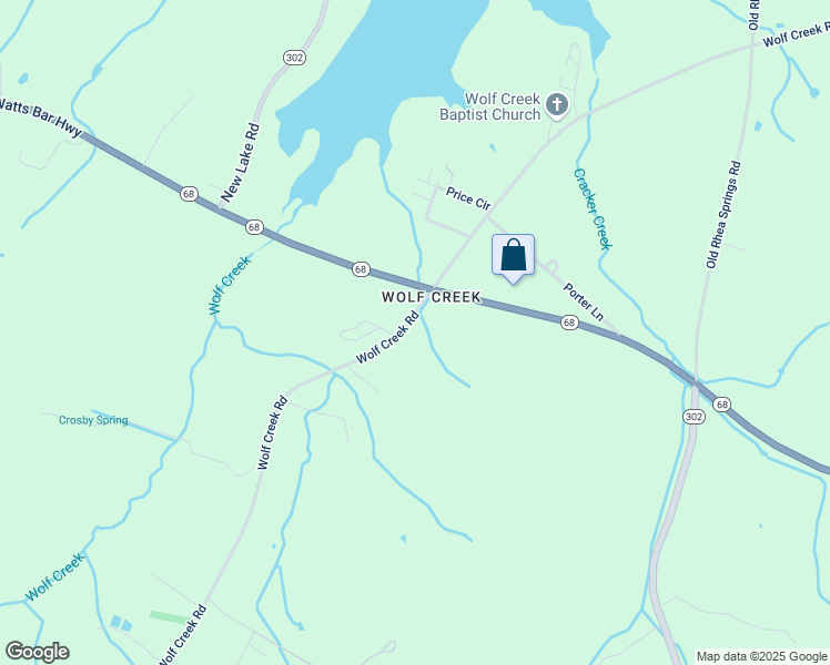 map of restaurants, bars, coffee shops, grocery stores, and more near 4670 Wolf Creek Road in Spring City