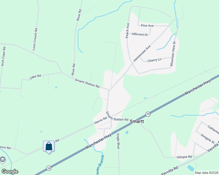 map of restaurants, bars, coffee shops, grocery stores, and more near 436 Smartt Station Road in Morrison