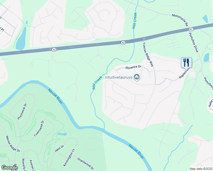 map of restaurants, bars, coffee shops, grocery stores, and more near 339 West Copenhaver Drive in Clayton