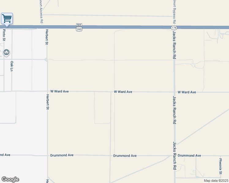 map of restaurants, bars, coffee shops, grocery stores, and more near 2851 West Ward Avenue in Ridgecrest