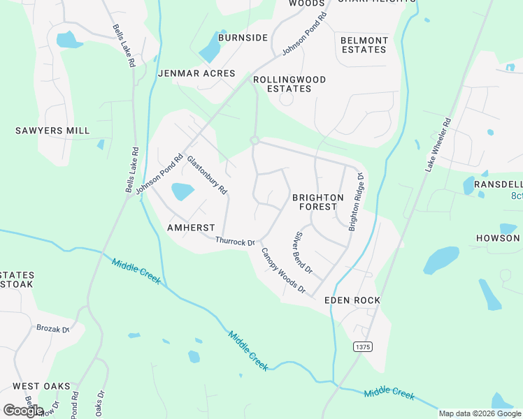 map of restaurants, bars, coffee shops, grocery stores, and more near 2908 Brighton Forest Drive in Apex