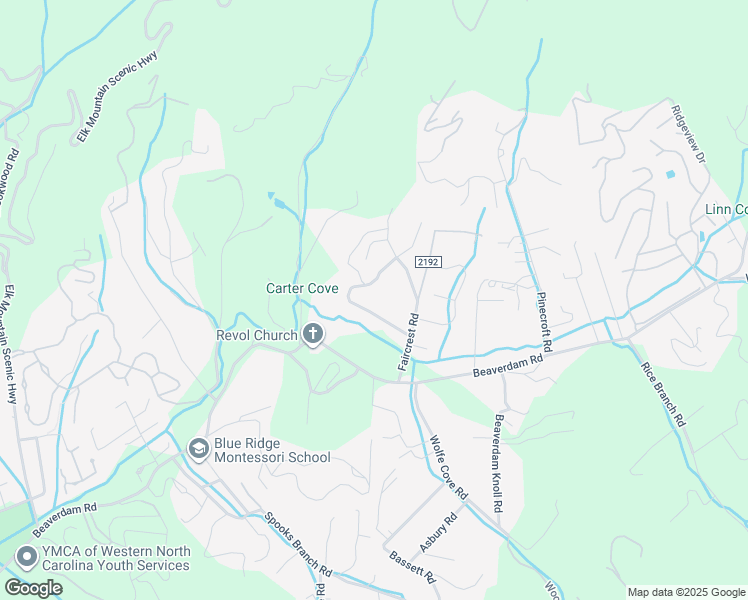 map of restaurants, bars, coffee shops, grocery stores, and more near 21 Woodbury Road in Asheville