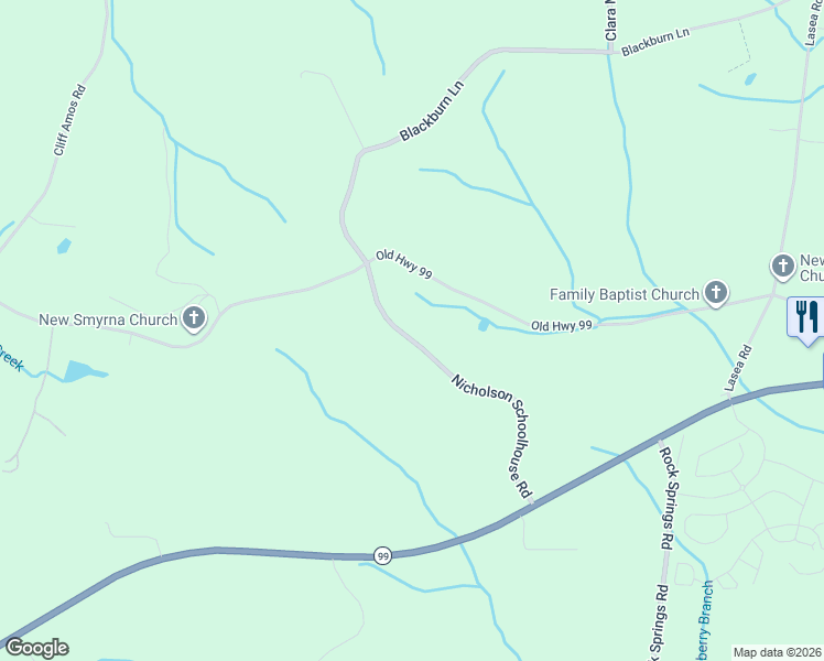 map of restaurants, bars, coffee shops, grocery stores, and more near 1518 Nicholson Schoolhouse Road in Columbia