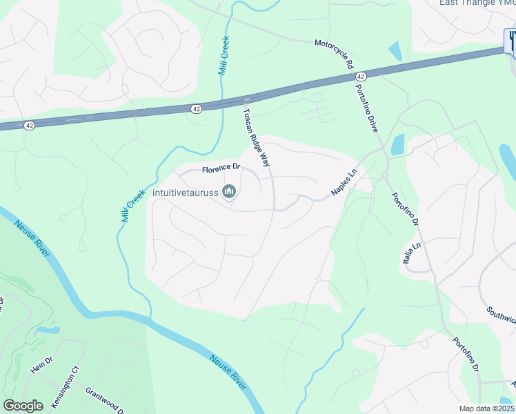 map of restaurants, bars, coffee shops, grocery stores, and more near 54 Genoa Lane in Clayton
