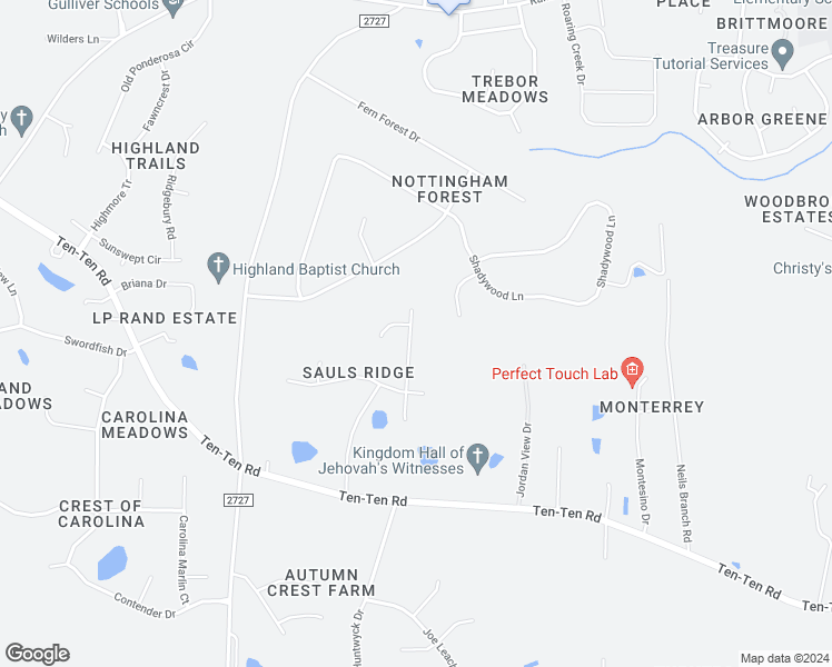 map of restaurants, bars, coffee shops, grocery stores, and more near 4817 Topstone Rd in Raleigh