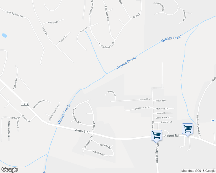 map of restaurants, bars, coffee shops, grocery stores, and more near 210 Audrey Lane in Salisbury