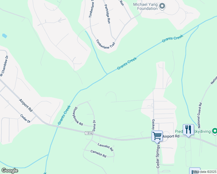 map of restaurants, bars, coffee shops, grocery stores, and more near 210 Audrey Lane in Salisbury