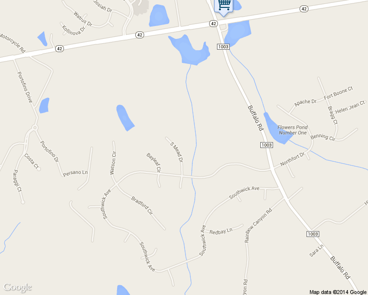 map of restaurants, bars, coffee shops, grocery stores, and more near 516 South Mead Drive in Clayton