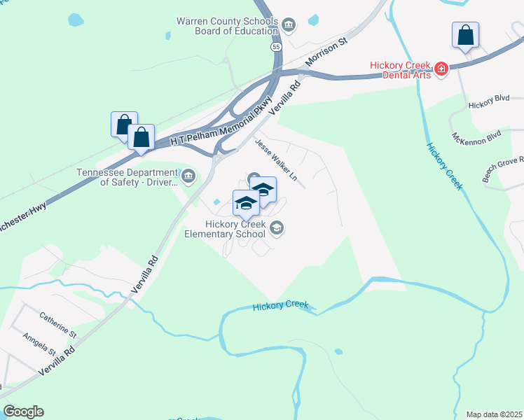 map of restaurants, bars, coffee shops, grocery stores, and more near 199 Pioneer Lane in McMinnville