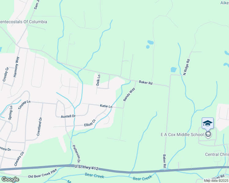 map of restaurants, bars, coffee shops, grocery stores, and more near 730 Diana Court in Columbia