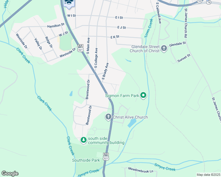 map of restaurants, bars, coffee shops, grocery stores, and more near 1208 Weathers Drive in Newton