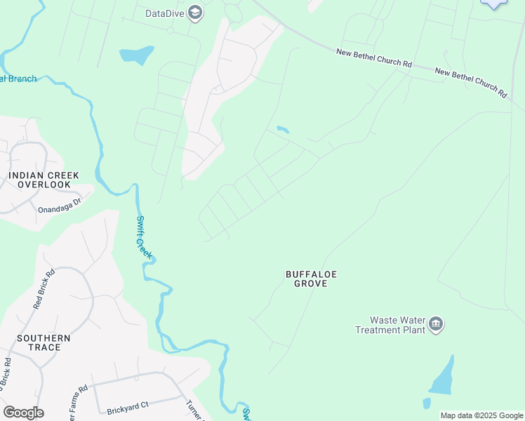 map of restaurants, bars, coffee shops, grocery stores, and more near 1900 New Bethel Church Road in Garner