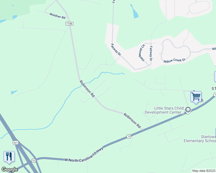 map of restaurants, bars, coffee shops, grocery stores, and more near 2932 Teton Drive in Newton