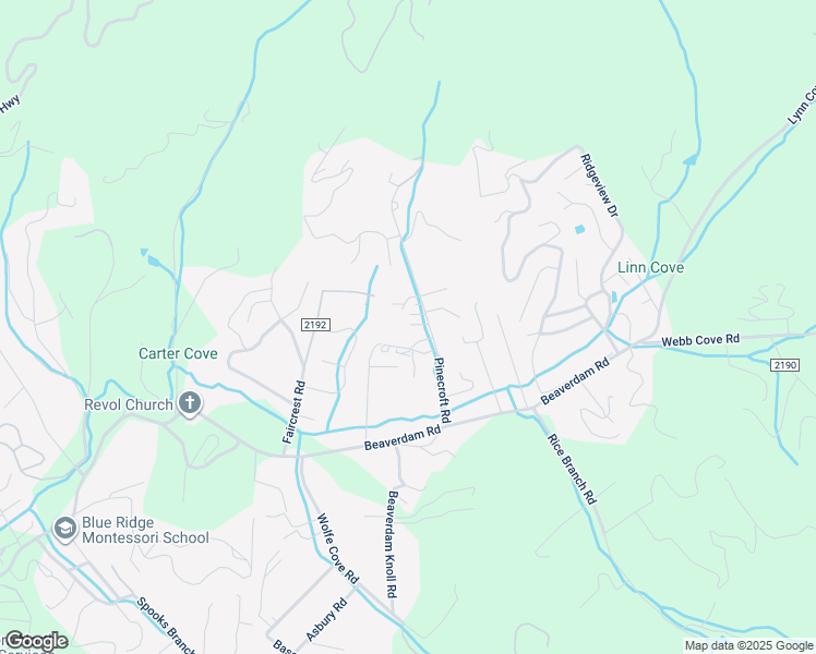 map of restaurants, bars, coffee shops, grocery stores, and more near 34 Pinecroft Road in Asheville
