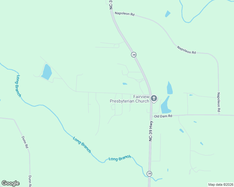 map of restaurants, bars, coffee shops, grocery stores, and more near 249 Batten Pond Road in Selma