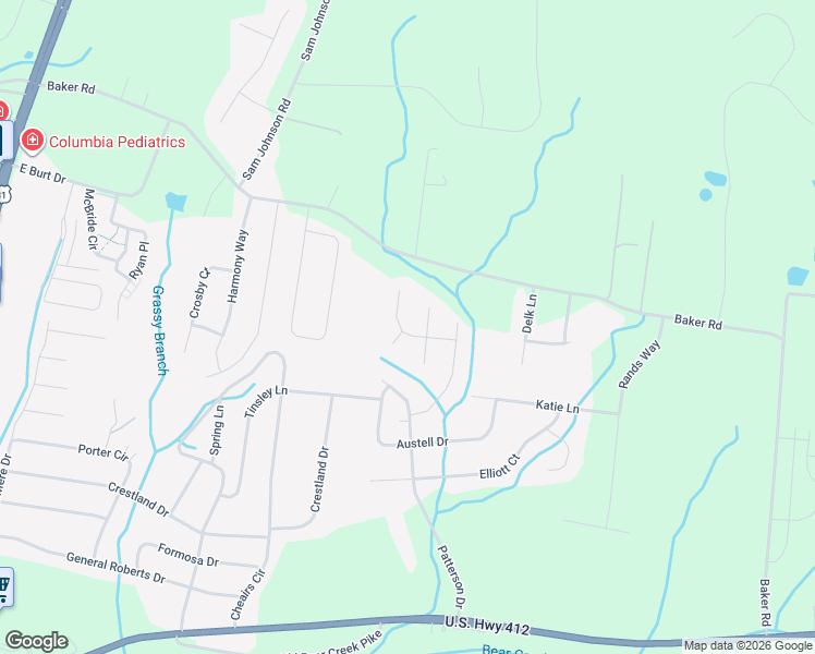 map of restaurants, bars, coffee shops, grocery stores, and more near 106 Steven Court in Columbia