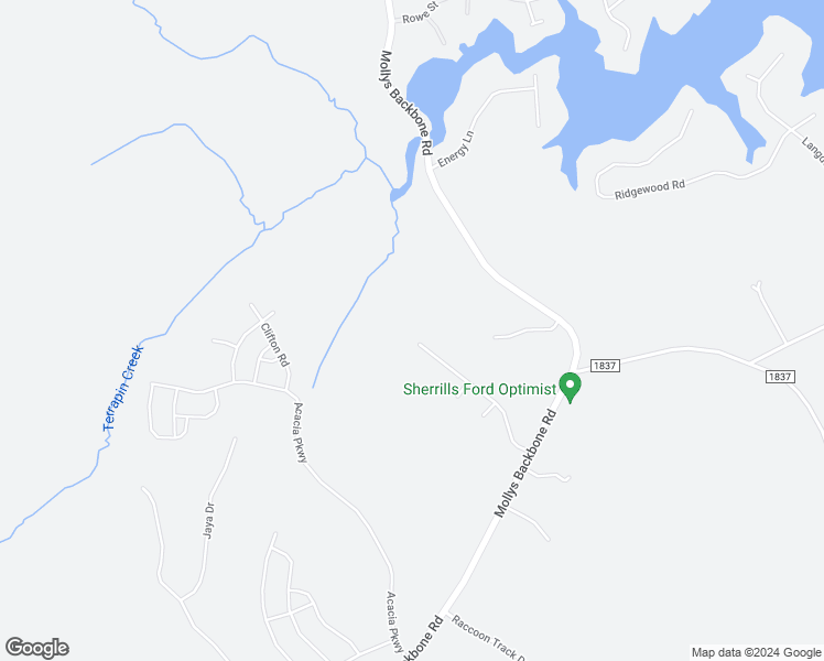 map of restaurants, bars, coffee shops, grocery stores, and more near 8000 Parkview Lane in Sherrills Ford