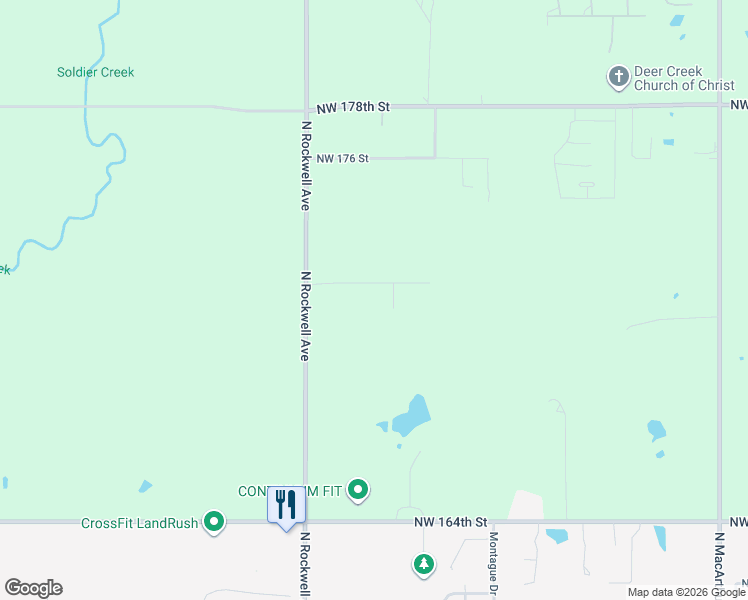map of restaurants, bars, coffee shops, grocery stores, and more near 6844 Springer Run in Edmond