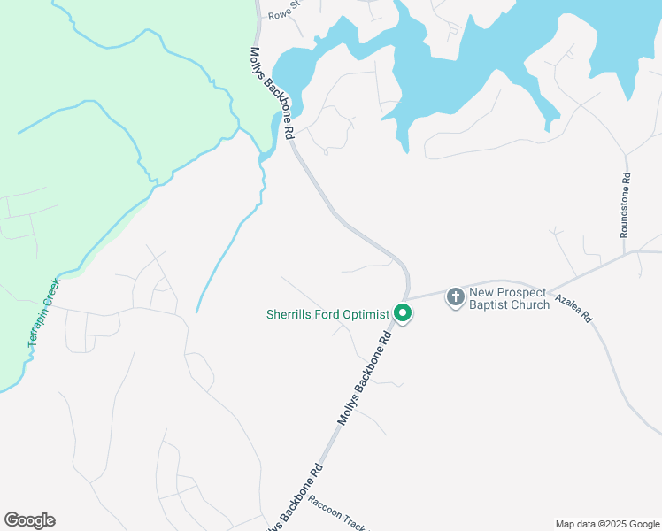 map of restaurants, bars, coffee shops, grocery stores, and more near 1675 Mollys Backbone Road in Sherrills Ford