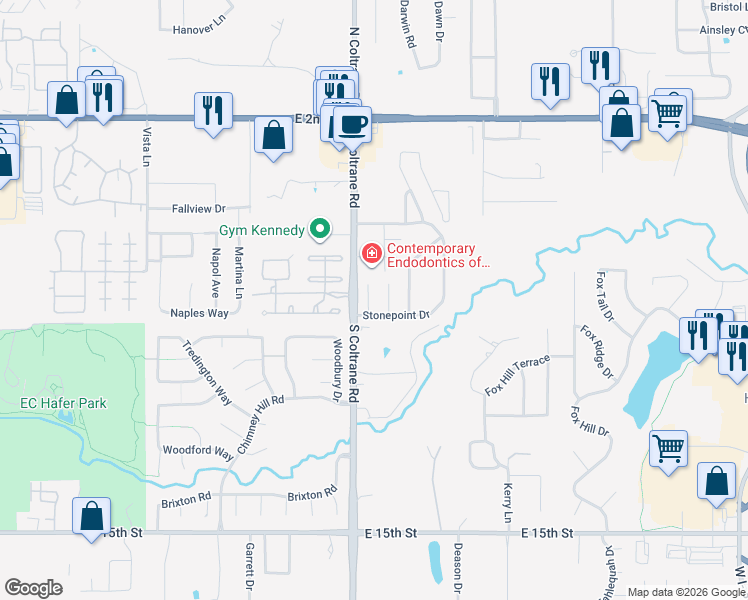 map of restaurants, bars, coffee shops, grocery stores, and more near 733 Rockridge Circle in Edmond