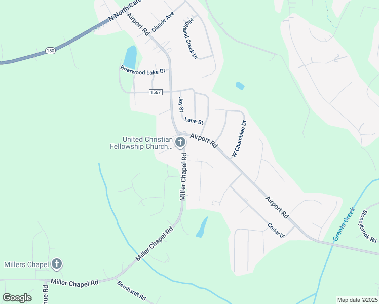 map of restaurants, bars, coffee shops, grocery stores, and more near 115 Miller Chapel Road in Salisbury