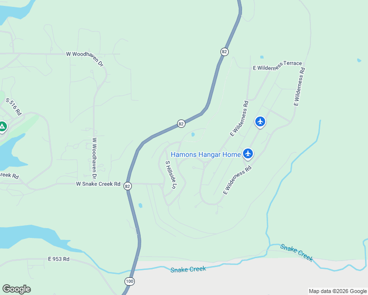 map of restaurants, bars, coffee shops, grocery stores, and more near 19502 East Cedar Lane in Cookson