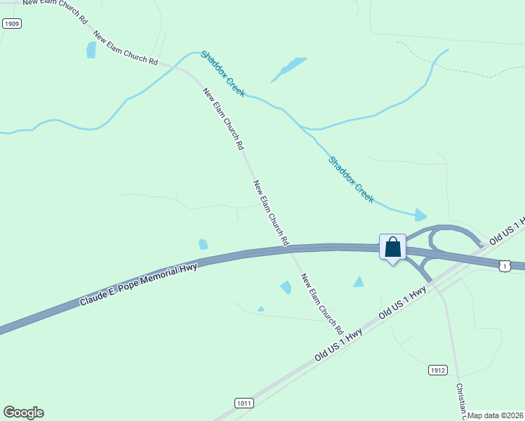 map of restaurants, bars, coffee shops, grocery stores, and more near 521 New Elam Church Road in Moncure