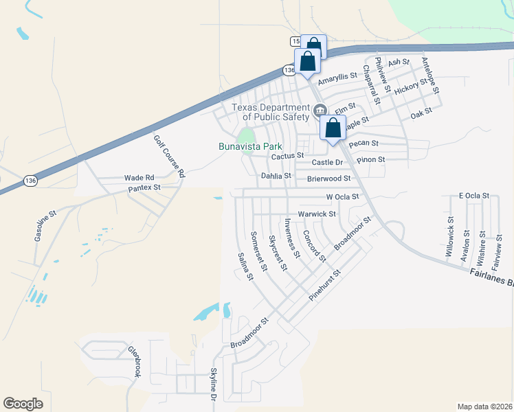 map of restaurants, bars, coffee shops, grocery stores, and more near 100 Somerset St in Borger