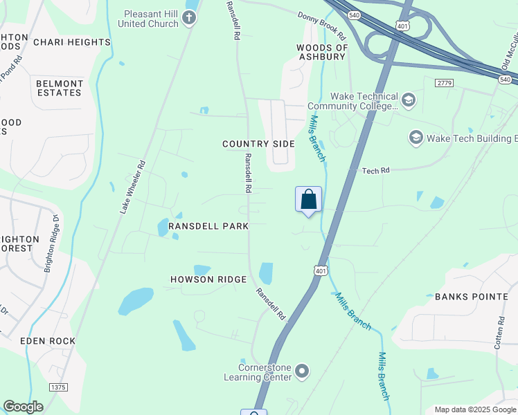 map of restaurants, bars, coffee shops, grocery stores, and more near 9201 Ransdell Road in Raleigh