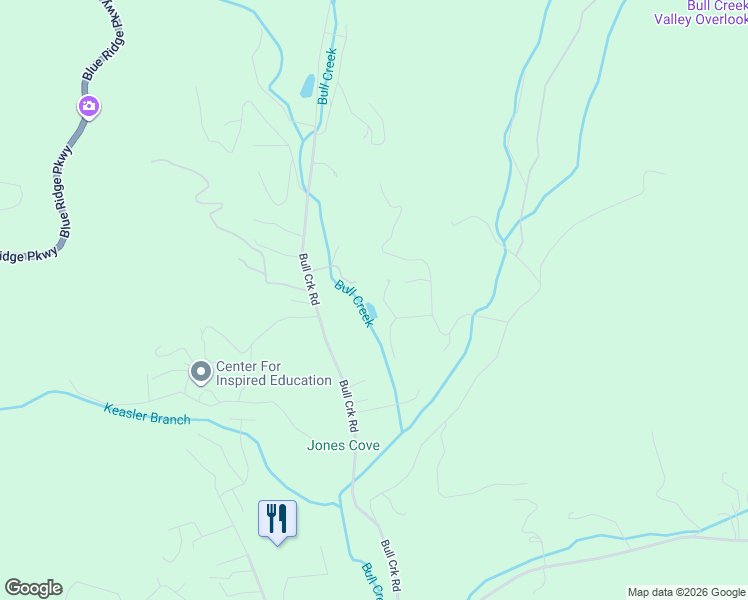 map of restaurants, bars, coffee shops, grocery stores, and more near 22 Tanbark Meadow Lane in Asheville