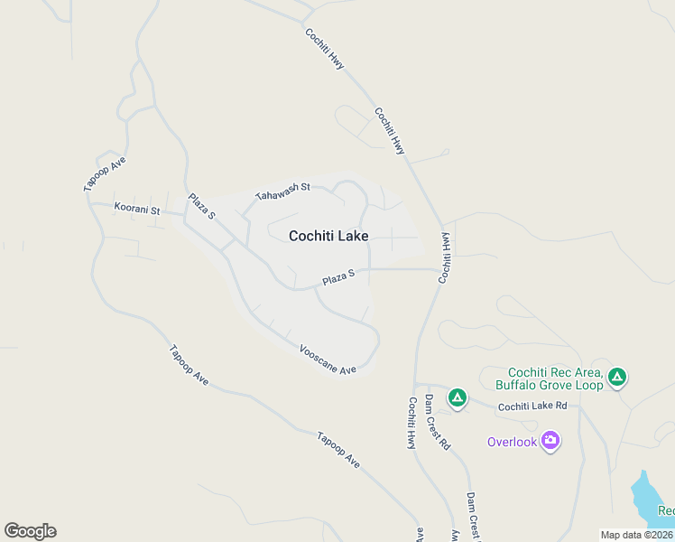 map of restaurants, bars, coffee shops, grocery stores, and more near 6515 Plaza South in Cochiti Lake