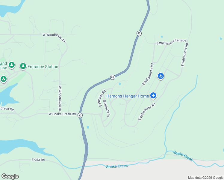 map of restaurants, bars, coffee shops, grocery stores, and more near 19502 East Cedar Lane in Cookson