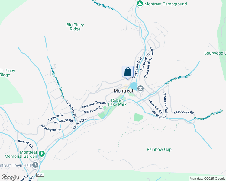 map of restaurants, bars, coffee shops, grocery stores, and more near 313 Georgia Terrace in Black Mountain