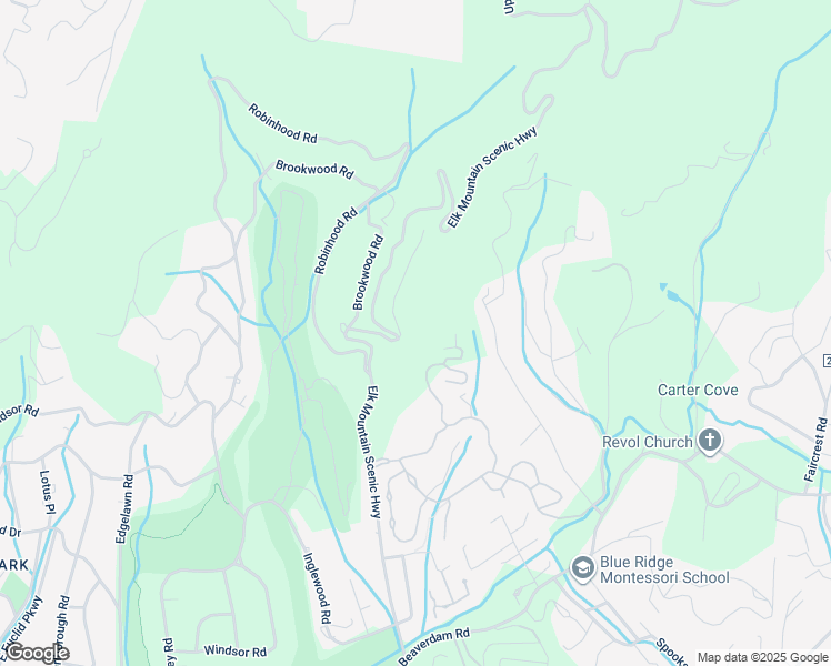 map of restaurants, bars, coffee shops, grocery stores, and more near 99999 Elk Mountain Road in Woodfin