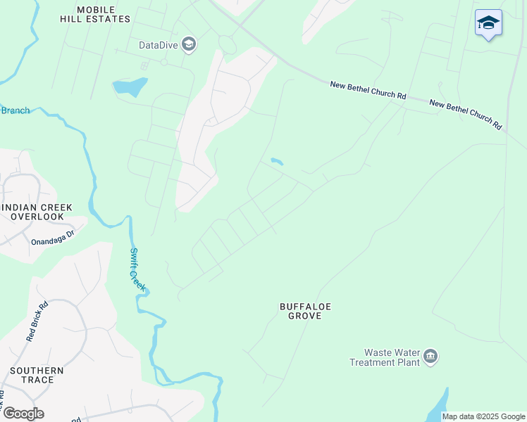 map of restaurants, bars, coffee shops, grocery stores, and more near 1900 New Bethel Church Road in Garner