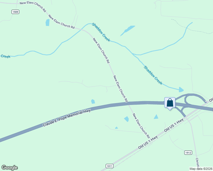 map of restaurants, bars, coffee shops, grocery stores, and more near 541 New Elam Church Road in Moncure