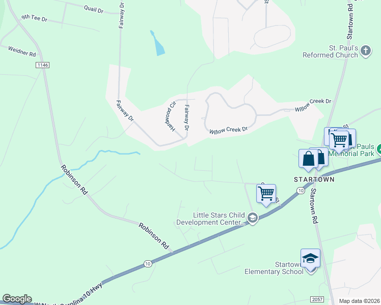 map of restaurants, bars, coffee shops, grocery stores, and more near 1631 McSwain Avenue in Newton