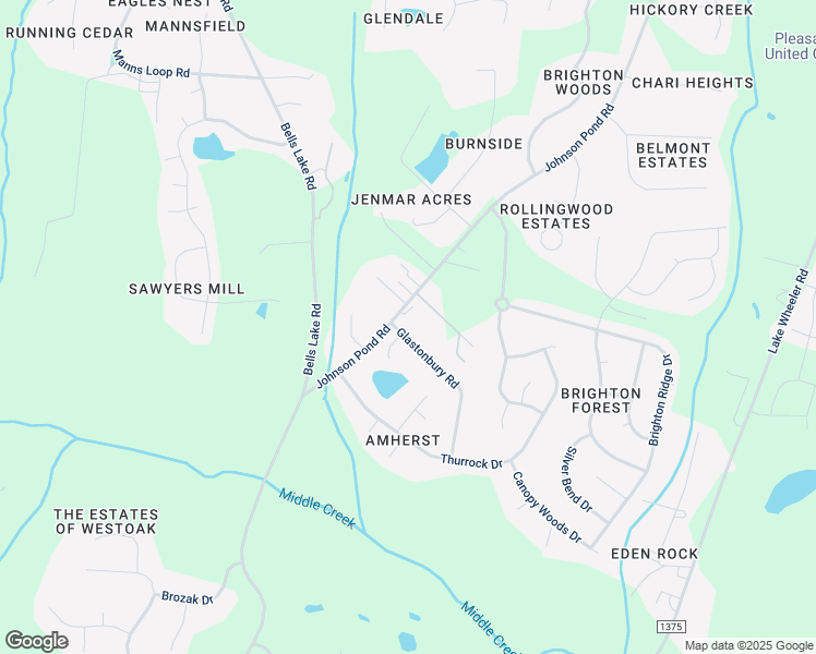 map of restaurants, bars, coffee shops, grocery stores, and more near 2848 Glastonbury Road in Apex