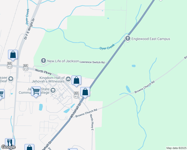 map of restaurants, bars, coffee shops, grocery stores, and more near 111 Magnolia Landing Court in Jackson