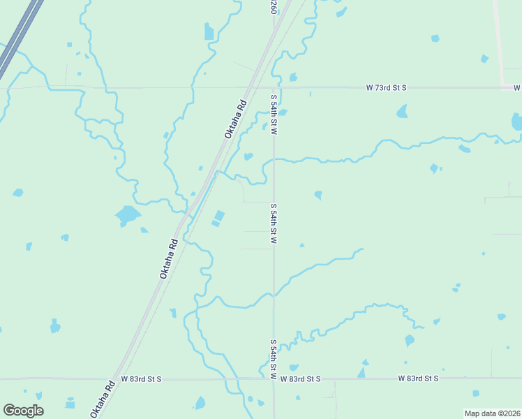 map of restaurants, bars, coffee shops, grocery stores, and more near 5411 West 77th Street South in Muskogee