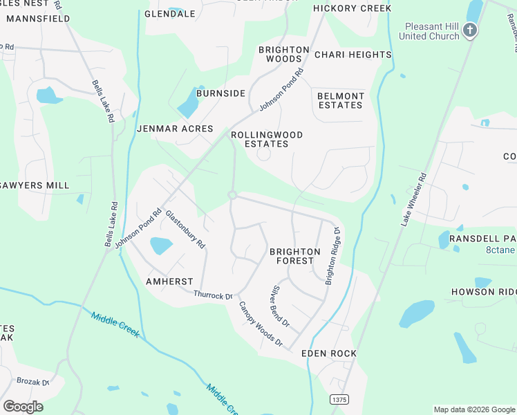 map of restaurants, bars, coffee shops, grocery stores, and more near 4316 Brighton Ridge Drive in Apex