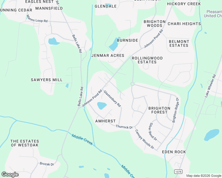 map of restaurants, bars, coffee shops, grocery stores, and more near 4817 Johnson Pond Road in Apex