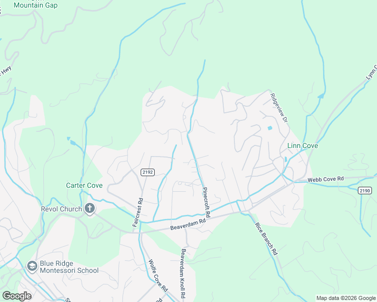 map of restaurants, bars, coffee shops, grocery stores, and more near 79 South Black Oak Drive in Asheville