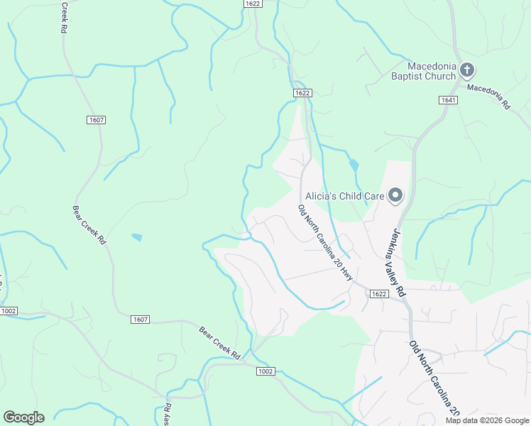 map of restaurants, bars, coffee shops, grocery stores, and more near 105 Sun Valley Drive in Alexander