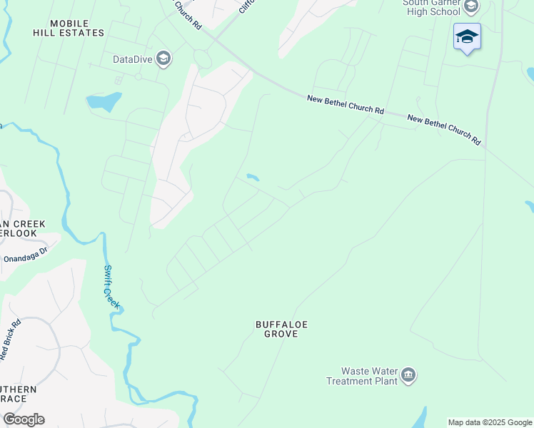 map of restaurants, bars, coffee shops, grocery stores, and more near 721 Deschutes Drive in Garner